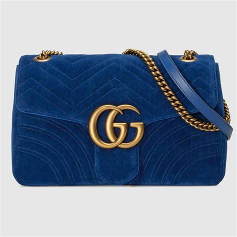 gucci blue velvet